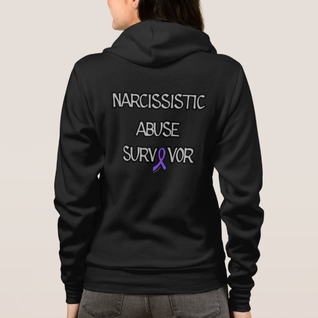 SURVIVOR/WORDS...Narcissistic Abuse Hoodie (Back)