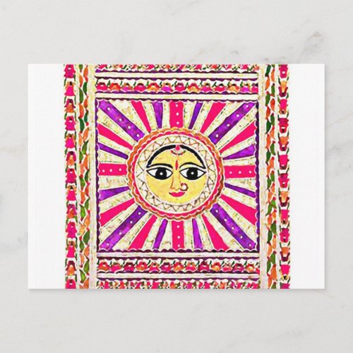 Surya Hindu Sun God Postcard
