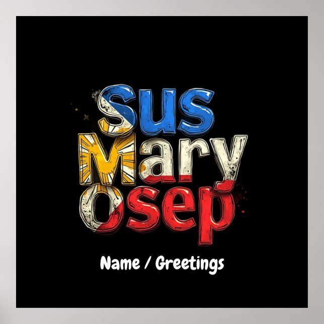Sus Mary Osep Filipino Pride Customizable Poster (Front)