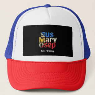 Sus Mary Osep Filipino Pride Customizable Trucker Hat