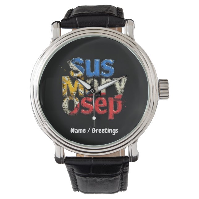 Sus Mary Osep Filipino Pride Customizable Watch (Front)