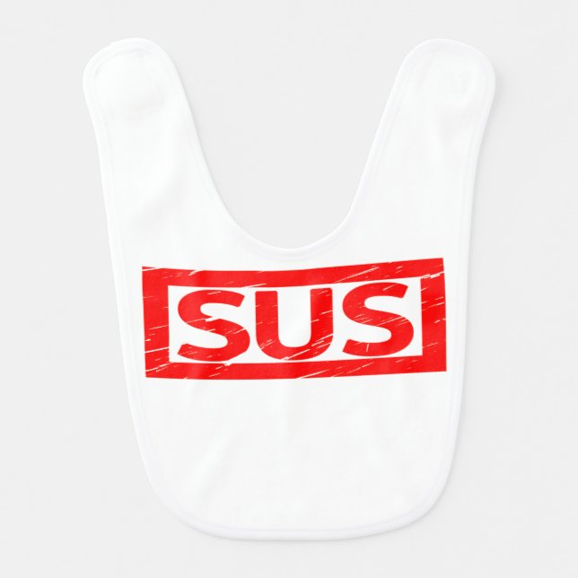 Sus Stamp Baby Bib (Front)