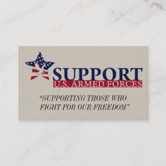 SUSAForg logo, “SUPPORTING THOSE WHO FIGHT FO... Referral Card