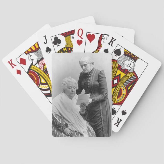 Susan B Anthony and Elizabeth Cady Stanton Poker Cards (Back)