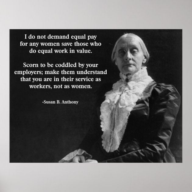 Susan B. Anthony Poster | Zazzle