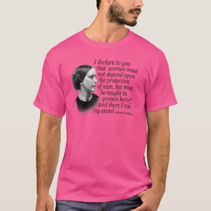 Susan B Anthony Quote Women's Rights Activist T-Shirt