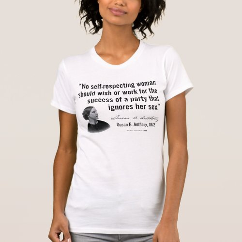 Susan B Anthony Talks From the Grave T_Shirt