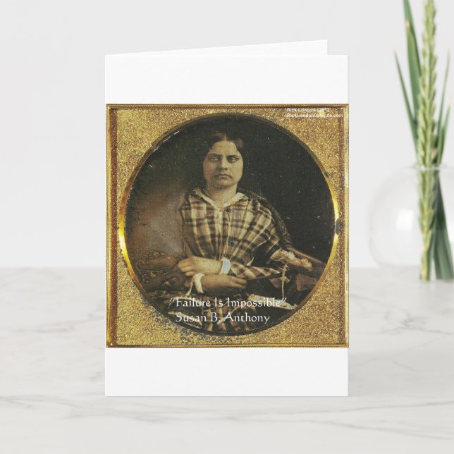 Susan B Anthony Wisdom Quote Gifts & Cards (Front)