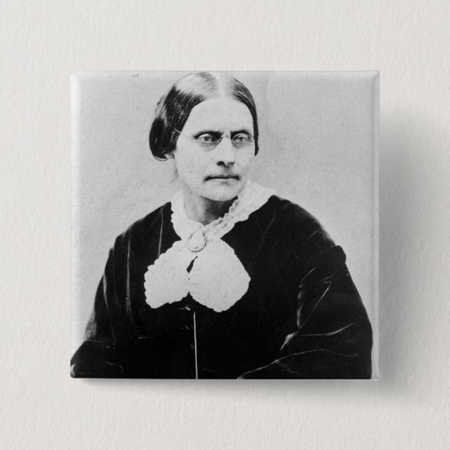 Susan Brownell Anthony  c.1871 Button (Front)