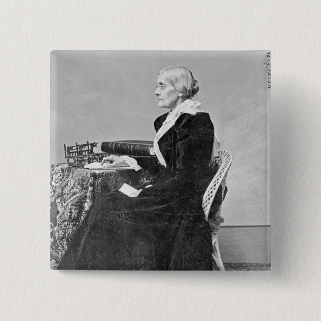 Susan Brownell Anthony Pinback Button (Front)