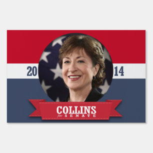 SUSAN COLLINS CAMPAIGN YARD SIGN