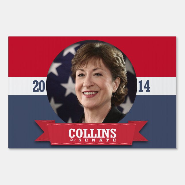 SUSAN COLLINS CAMPAIGN YARD SIGN (Front)