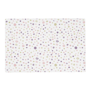 Susan Confetti Watercolor Dots Paper Placemats