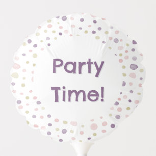 Susan Confetti Watercolor Dots Party Balloon