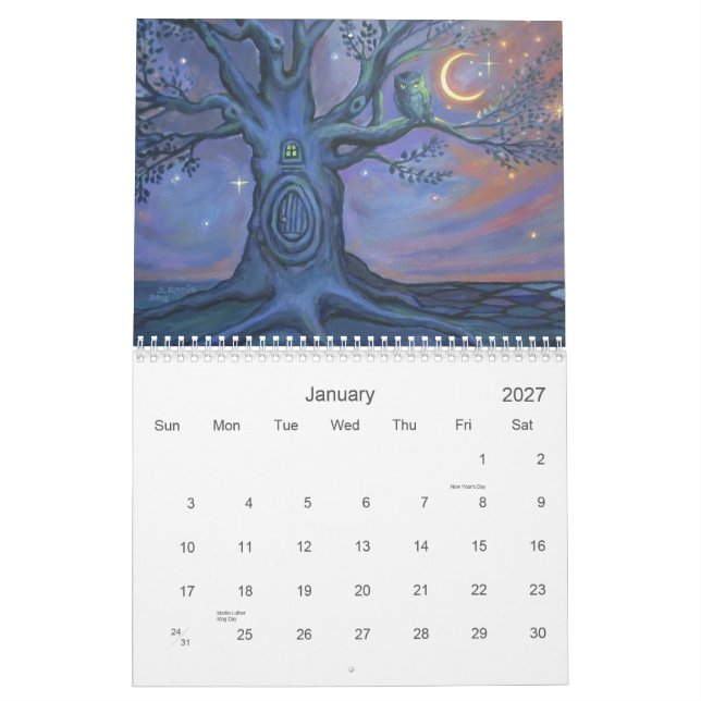 Susan Rodio Art Collection 2013 Calendar (Jan 2027)