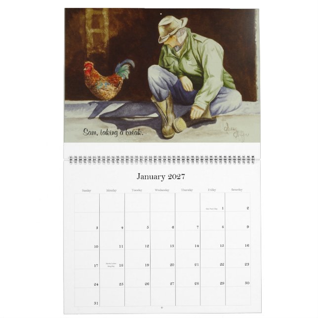 Susan Shaffer's Art Calendar (Jan 2027)