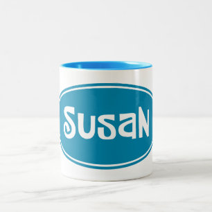 "SUSAN" Two-Tone COFFEE MUG
