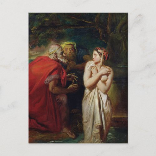 Susanna and the Elders 1856 Postcard