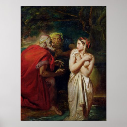 Susanna and the Elders 1856 Poster