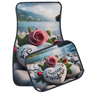 Susan's Heart by the River Car Floor Mat