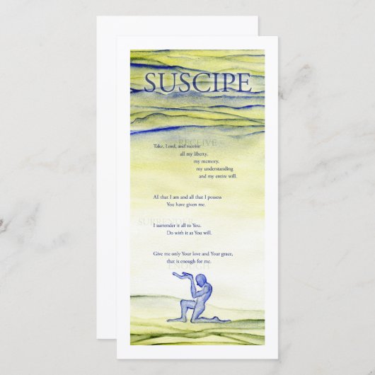 Suscipe (Prayer of St. Ignatius) (Front/Back)