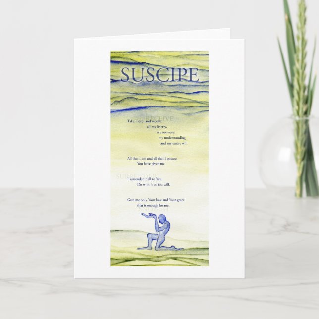 Suscipe (Prayer of St. Ignatius) Card (Front)