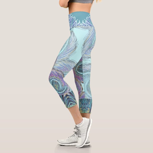 Susea Blu Studios Elemental Feather Leggings (Left)
