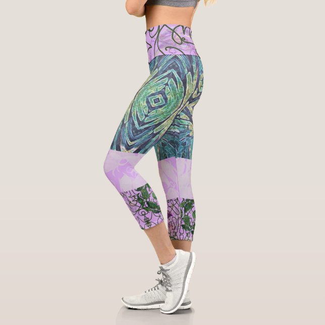 Susea Blu Studios Elemental Kaleidoscope Leggings (Left)