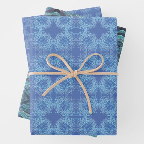 Susea Blu Studios Feather Wrapping Paper