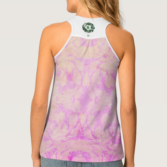 Susea Blu Studios Sweat Pea (Raspberry)Garden Tank (Back)