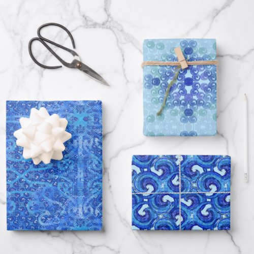 Susea Blu Studios Wave Wrapping Paper