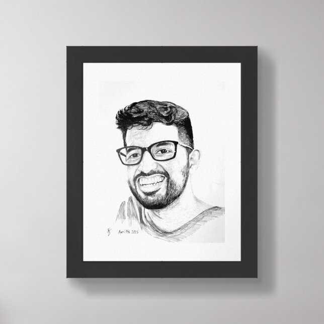 SUSHEEL PORTRAIT FRAMED ART (Framed Front)
