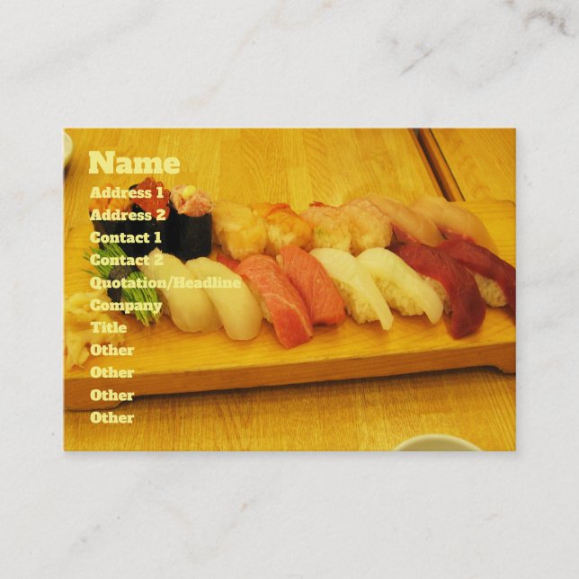 Sushi 寿司 business card (Front)