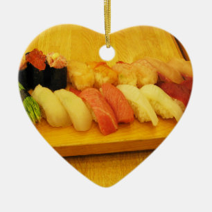 Sushi 寿司 ceramic ornament