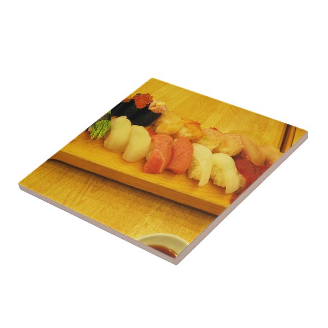 Sushi 寿司 ceramic tile (Side)