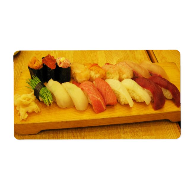 Sushi 寿司 label (Front)