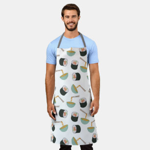 Sushi and Noodles Pattern Apron