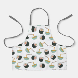 Sushi and Noodles Pattern Apron
