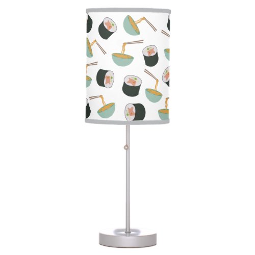 Sushi and Noodles Pattern Table Lamp