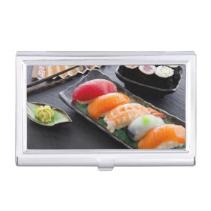 Sushi and rolls business card holder