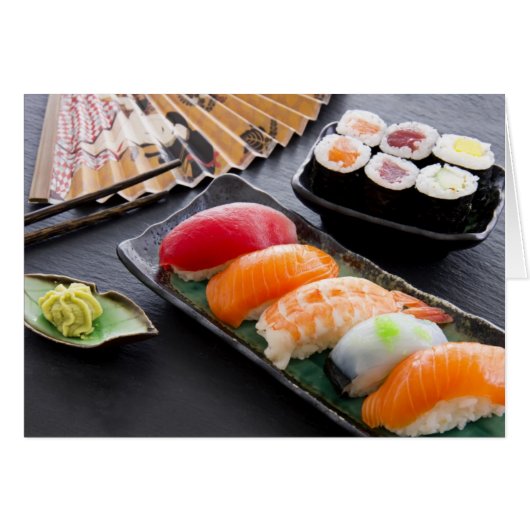 Sushi and rolls cards (Front Horizontal)