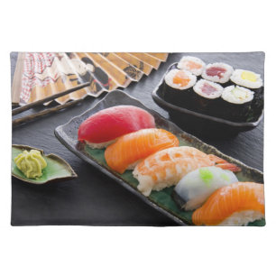 Sushi and rolls cloth placemat