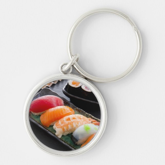 Sushi and rolls keychain (Front)