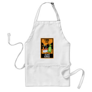 Sushi And Sake Foodies Adult Apron