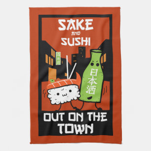 Sushi And Sake Foodies   Napkin