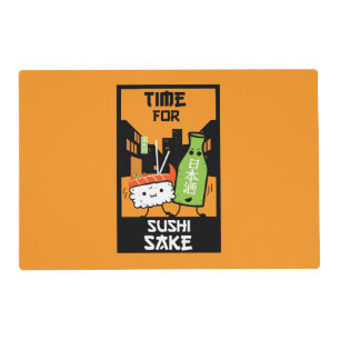 Sushi And Sake Foodies Placemat