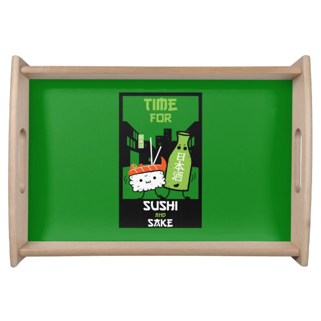 Sushi And Sake Foodies  Serving Tray (Front)
