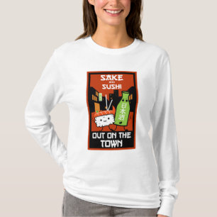 Sushi And Sake Foodies T-Shirt