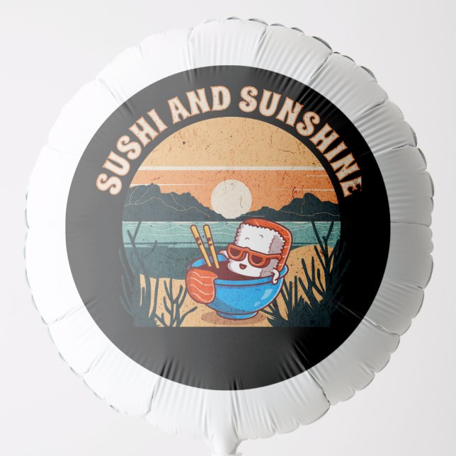 Sushi and Sunshine Balloon (Front)