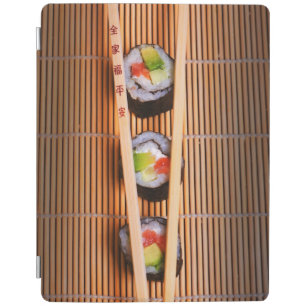 Sushi and wooden chopsticks iPad smart cover